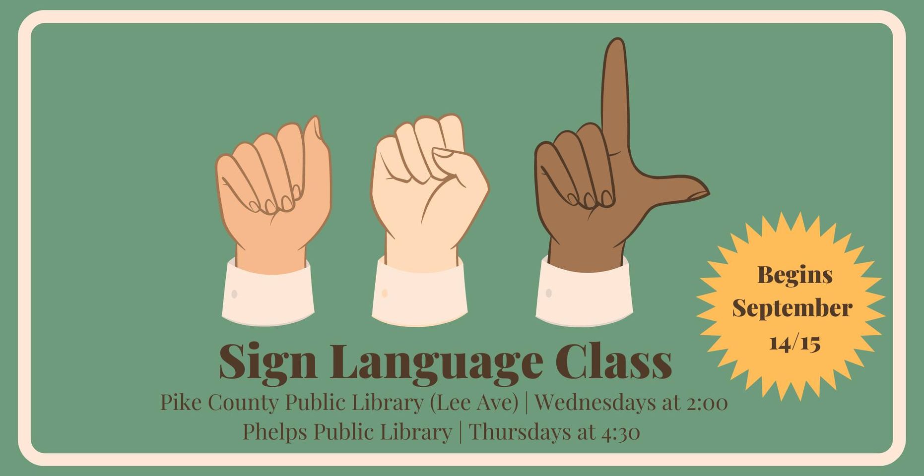 Sign Language Class