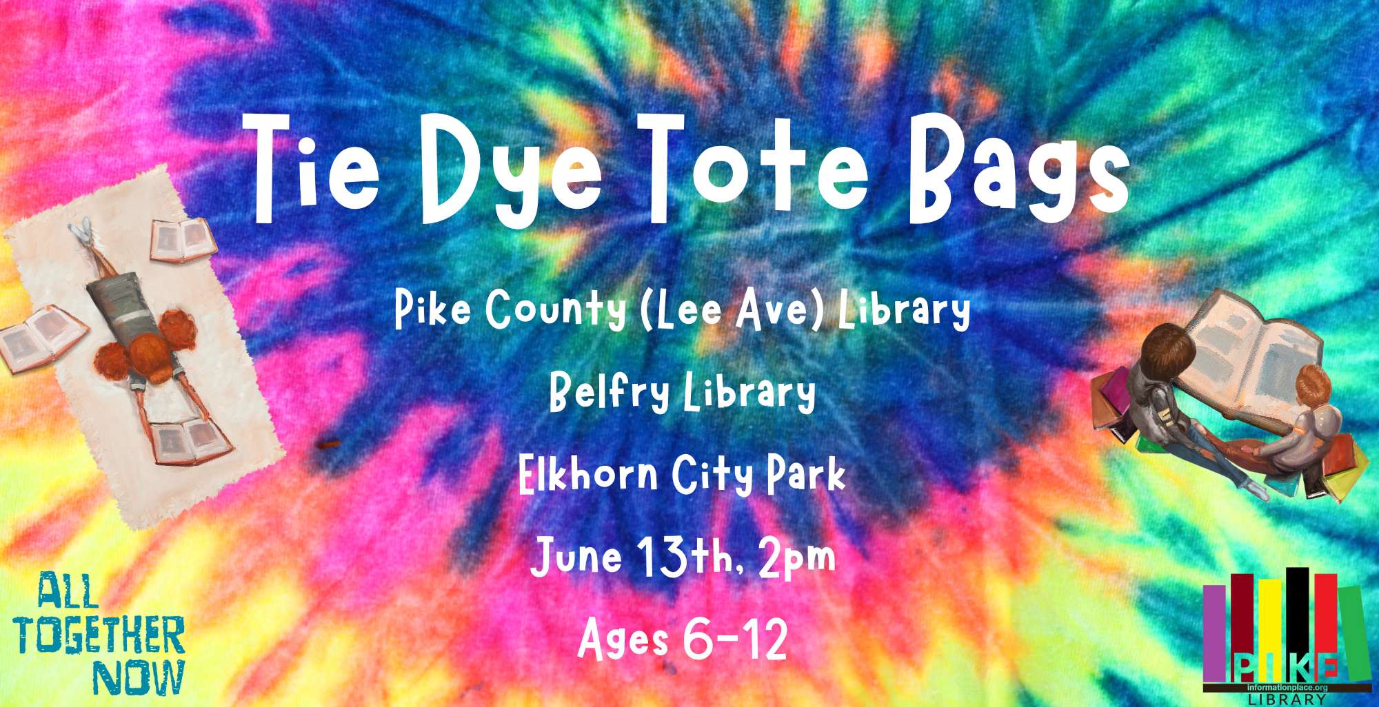 Tie Dye Tote Bags (Elkhorn City Park)